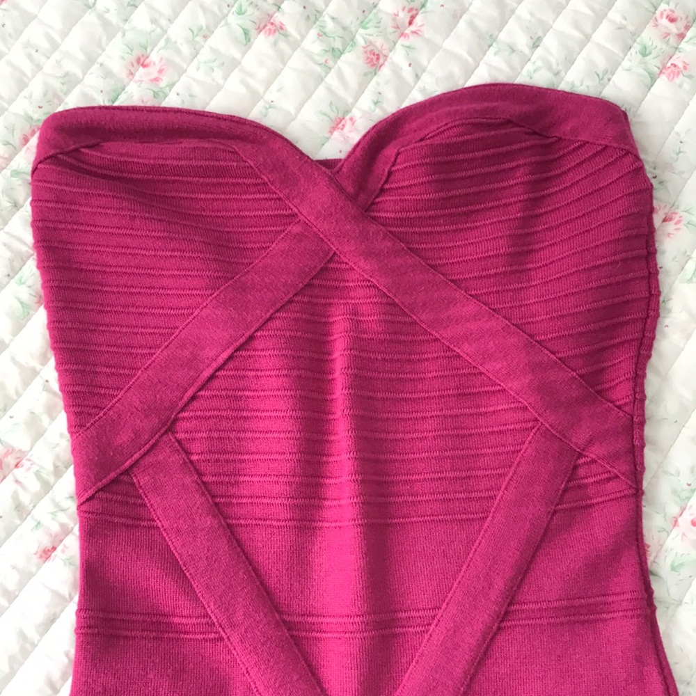 Magenta mini dress